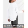 imageTACVASEN Womens Sun Shirts Long Sleeves Quick Dry Lightweight UPF 50 Workout Tops for Summer Outdoor WearWhite