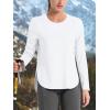 imageTACVASEN Womens Sun Shirts Long Sleeves Quick Dry Lightweight UPF 50 Workout Tops for Summer Outdoor WearWhite