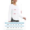 imageTACVASEN Womens Sun Shirts Long Sleeves Quick Dry Lightweight UPF 50 Workout Tops for Summer Outdoor WearWhite