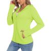imageTACVASEN Womens Sun Hoodies Lightweight Jacket for Women Zip Up UPF 50 UV Shirt Long SleevesFgreen