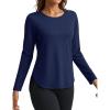 imageTACVASEN Womens Sun Shirts Long Sleeves Quick Dry Lightweight UPF 50 Workout Tops for Summer Outdoor WearNavy