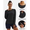 imageTACVASEN Long Sleeve Shirts for Women Workout Top UPF 80 UV Protection Lightweight Rash Guard with Pocket Running ShirtBlack