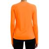 imageTACVASEN Long Sleeve Shirts for Women Workout Top UPF 80 UV Protection Lightweight Rash Guard with Pocket Running ShirtFrorange