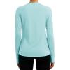 imageTACVASEN Long Sleeve Shirts for Women Workout Top UPF 80 UV Protection Lightweight Rash Guard with Pocket Running ShirtL Lake Blue