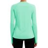 imageTACVASEN Long Sleeve Shirts for Women Workout Top UPF 80 UV Protection Lightweight Rash Guard with Pocket Running ShirtMintgreen