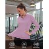 imageTACVASEN Womens Quarter Zip Pullover Golf Shirts UPF 50 Long Sleeve Sun Shirts UV Protection Workout TopsGrey Purple