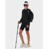 imageTACVASEN Womens UPF 80 UV Protection Hoodie Lightweight Long Sleeves Quick Dry Fishing Running Workout Shirt OutdoorBlack