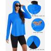 imageTACVASEN Womens UPF 80 UV Protection Hoodie Lightweight Long Sleeves Quick Dry Fishing Running Workout Shirt OutdoorBlue