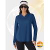 imageTACVASEN Womens UPF 80 UV Protection Hoodie Lightweight Long Sleeves Quick Dry Fishing Running Workout Shirt OutdoorBlue Grey