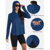 imageTACVASEN Womens UPF 80 UV Protection Hoodie Lightweight Long Sleeves Quick Dry Fishing Running Workout Shirt OutdoorBlue Grey