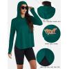 imageTACVASEN Womens UPF 80 UV Protection Hoodie Lightweight Long Sleeves Quick Dry Fishing Running Workout Shirt OutdoorGreen