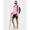 imageTACVASEN Womens UPF 80 UV Protection Hoodie Lightweight Long Sleeves Quick Dry Fishing Running Workout Shirt OutdoorLight Pink
