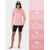 imageTACVASEN Womens UPF 80 UV Protection Hoodie Lightweight Long Sleeves Quick Dry Fishing Running Workout Shirt OutdoorLight Pink