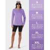 imageTACVASEN Womens UPF 80 UV Protection Hoodie Lightweight Long Sleeves Quick Dry Fishing Running Workout Shirt OutdoorLight Purple