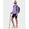 imageTACVASEN Womens UPF 80 UV Protection Hoodie Lightweight Long Sleeves Quick Dry Fishing Running Workout Shirt OutdoorLight Purple