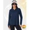 imageTACVASEN Womens UPF 80 UV Protection Hoodie Lightweight Long Sleeves Quick Dry Fishing Running Workout Shirt OutdoorNavy