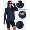imageTACVASEN Womens UPF 80 UV Protection Hoodie Lightweight Long Sleeves Quick Dry Fishing Running Workout Shirt OutdoorNavy