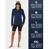 imageTACVASEN Womens UPF 80 UV Protection Hoodie Lightweight Long Sleeves Quick Dry Fishing Running Workout Shirt OutdoorNavy