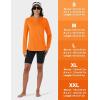imageTACVASEN Womens UPF 80 UV Protection Hoodie Lightweight Long Sleeves Quick Dry Fishing Running Workout Shirt OutdoorOrange