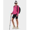 imageTACVASEN Womens UPF 80 UV Protection Hoodie Lightweight Long Sleeves Quick Dry Fishing Running Workout Shirt OutdoorRose Red