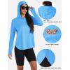 imageTACVASEN Womens UPF 80 UV Protection Hoodie Lightweight Long Sleeves Quick Dry Fishing Running Workout Shirt OutdoorSky Blue
