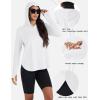 imageTACVASEN Womens UPF 80 UV Protection Hoodie Lightweight Long Sleeves Quick Dry Fishing Running Workout Shirt OutdoorWhite