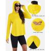 imageTACVASEN Womens UPF 80 UV Protection Hoodie Lightweight Long Sleeves Quick Dry Fishing Running Workout Shirt OutdoorYellow