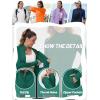 imageTACVASEN Womens Workout Jackets Lightweight Athletic Jacket Zip Up UPF 50 UV Protection Long Sleeve Sun ShirtEgreen