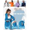 imageTACVASEN Womens Workout Jackets Lightweight Athletic Jacket Zip Up UPF 50 UV Protection Long Sleeve Sun ShirtGreen Blue