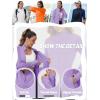 imageTACVASEN Womens Workout Jackets Lightweight Athletic Jacket Zip Up UPF 50 UV Protection Long Sleeve Sun ShirtLight Purple