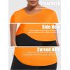 imageTACVASEN Womens Workout Shirt Short Sleeve UPF 80 Sun Protection Shirts Moisture Wicking TopsFresh Orange