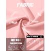 imageTACVASEN Womens Workout Shirt Short Sleeve UPF 80 Sun Protection Shirts Moisture Wicking TopsLight Pink