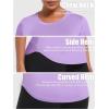 imageTACVASEN Womens Workout Shirt Short Sleeve UPF 80 Sun Protection Shirts Moisture Wicking TopsLight Purple