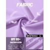 imageTACVASEN Womens Workout Shirt Short Sleeve UPF 80 Sun Protection Shirts Moisture Wicking TopsLight Purple