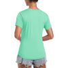 imageTACVASEN Womens Workout Shirt Short Sleeve UPF 80 Sun Protection Shirts Moisture Wicking TopsMint Green