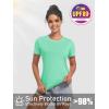 imageTACVASEN Womens Workout Shirt Short Sleeve UPF 80 Sun Protection Shirts Moisture Wicking TopsMint Green