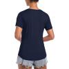 imageTACVASEN Womens Workout Shirt Short Sleeve UPF 80 Sun Protection Shirts Moisture Wicking TopsNavy