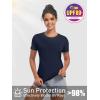imageTACVASEN Womens Workout Shirt Short Sleeve UPF 80 Sun Protection Shirts Moisture Wicking TopsNavy
