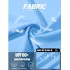 imageTACVASEN Womens Workout Shirt Short Sleeve UPF 80 Sun Protection Shirts Moisture Wicking TopsSky Blue