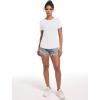 imageTACVASEN Womens Workout Shirt Short Sleeve UPF 80 Sun Protection Shirts Moisture Wicking TopsWhite