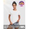 imageTACVASEN Womens Workout Shirt Short Sleeve UPF 80 Sun Protection Shirts Moisture Wicking TopsWhite