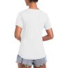 imageTACVASEN Womens Workout Shirt Short Sleeve UPF 80 Sun Protection Shirts Moisture Wicking TopsWhite