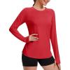 imageTACVASEN Long Sleeve Shirts for Women Workout Top UPF 80 UV Protection Lightweight Rash Guard with Pocket Running ShirtTomatored