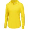imageTACVASEN Womens UPF 80 UV Protection Hoodie Lightweight Long Sleeves Quick Dry Fishing Running Workout Shirt OutdoorYellow