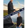 imageTACVASEN Fishing Shirt for Men Long Sleeve Shirt Quick Dry Fit Tactical Shirt Button Up Work Shirt Lightweight SafariBlack