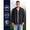 imageTACVASEN Fishing Shirt for Men Long Sleeve Shirt Quick Dry Fit Tactical Shirt Button Up Work Shirt Lightweight SafariBlack