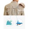 imageTACVASEN Fishing Shirt for Men Long Sleeve Shirt Quick Dry Fit Tactical Shirt Button Up Work Shirt Lightweight SafariKhaki