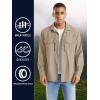imageTACVASEN Fishing Shirt for Men Long Sleeve Shirt Quick Dry Fit Tactical Shirt Button Up Work Shirt Lightweight SafariKhaki