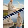 imageTACVASEN Fishing Shirt for Men Long Sleeve Shirt Quick Dry Fit Tactical Shirt Button Up Work Shirt Lightweight SafariKhaki