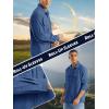 imageTACVASEN Fishing Shirt for Men Long Sleeve Shirt Quick Dry Fit Tactical Shirt Button Up Work Shirt Lightweight SafariRoyal Blue